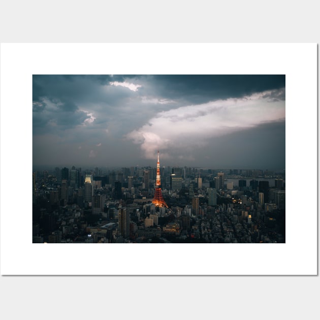 Tokyo City View Wall Art by withluke